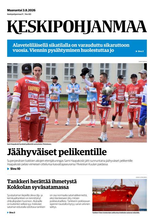 Keskipohjanmaa 3.8.2026