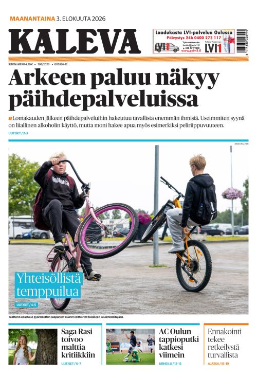 Kaleva 3.8.2026