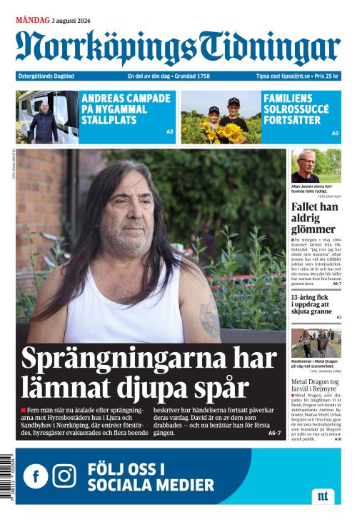 Norrköpings Tidningar 3.8.2026