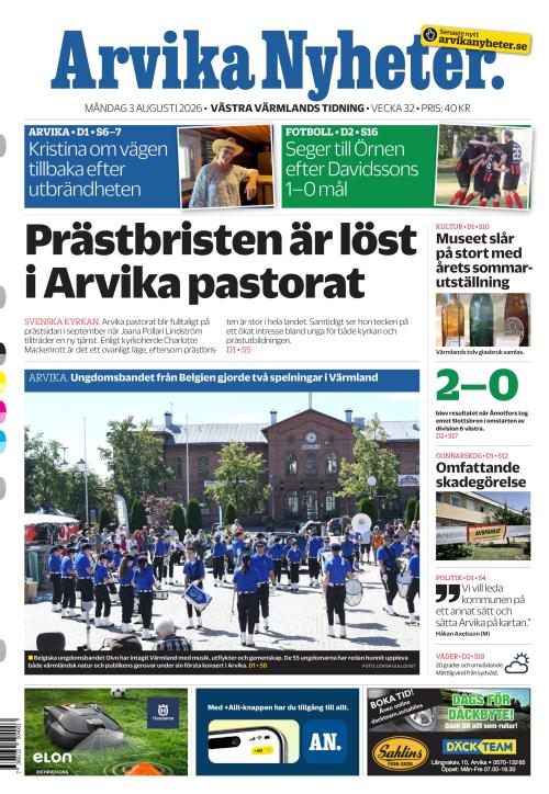 Arvika Nyheter 3.8.2026