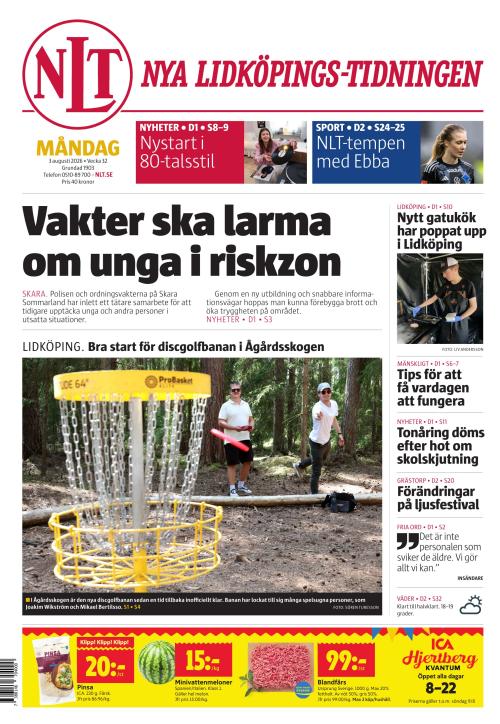 Nya Lidköpings-Tidningen 3.8.2026
