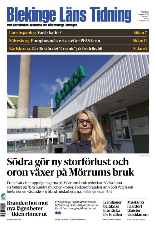 Blekinge Läns Tidning 3.8.2026