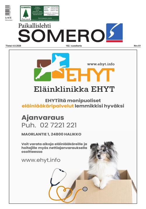 Paikallislehti Somero 4.8.2026