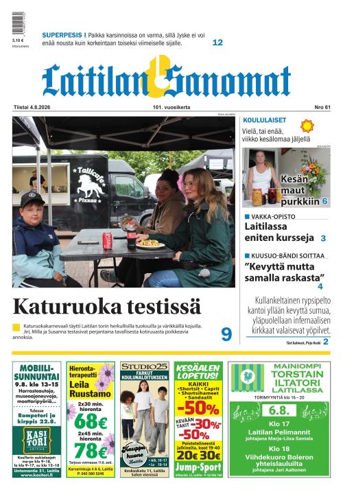 Laitilan Sanomat 4.8.2026