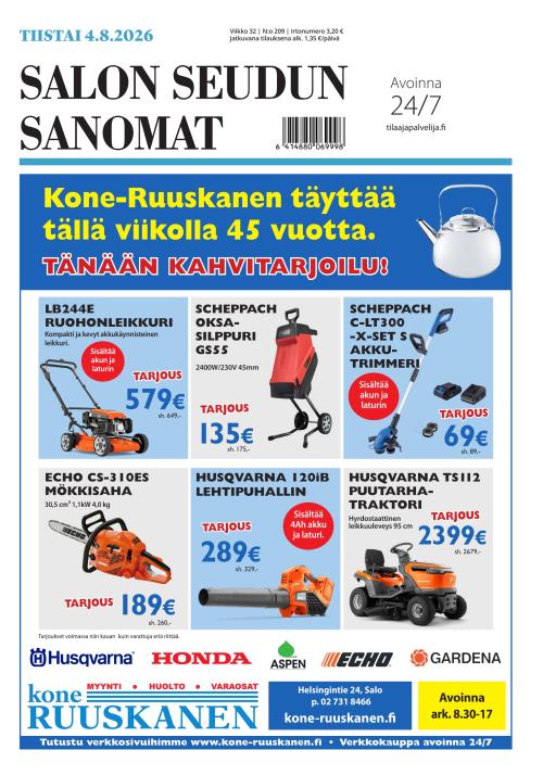 Salon Seudun Sanomat 4.8.2026