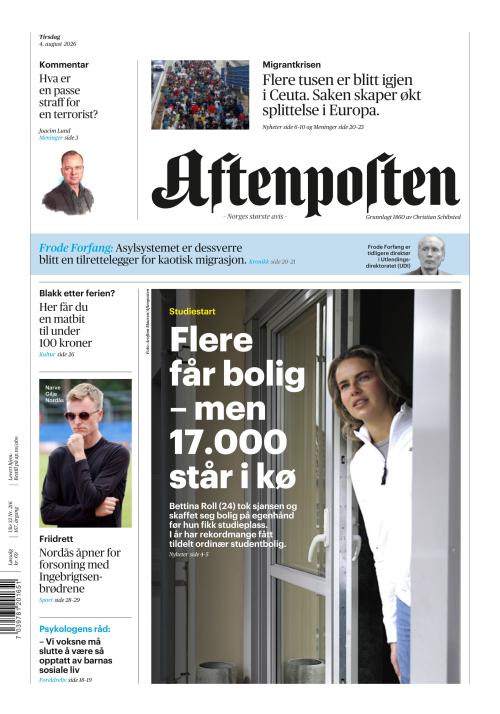 Aftenposten 4.8.2026