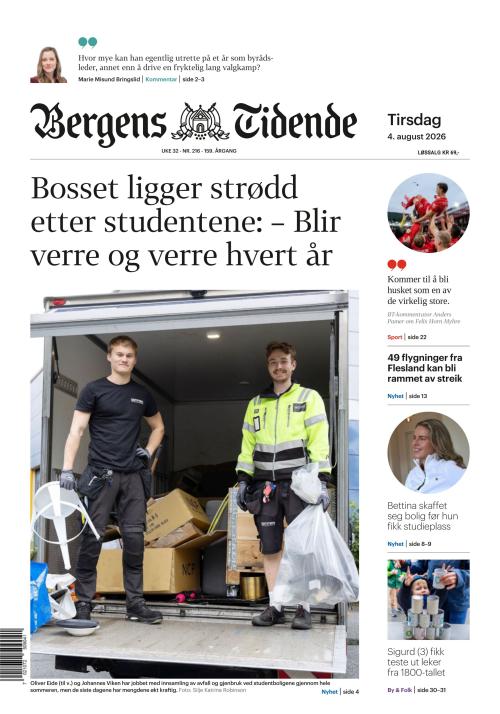 Bergens Tidende 4.8.2026