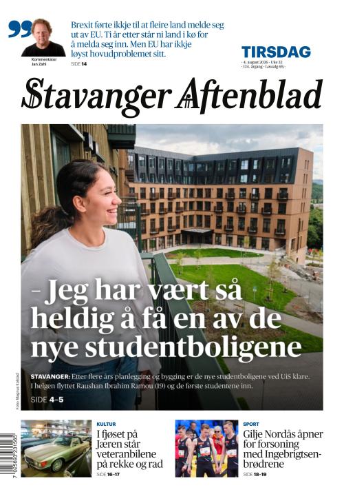 Stavanger Aftenblad 4.8.2026