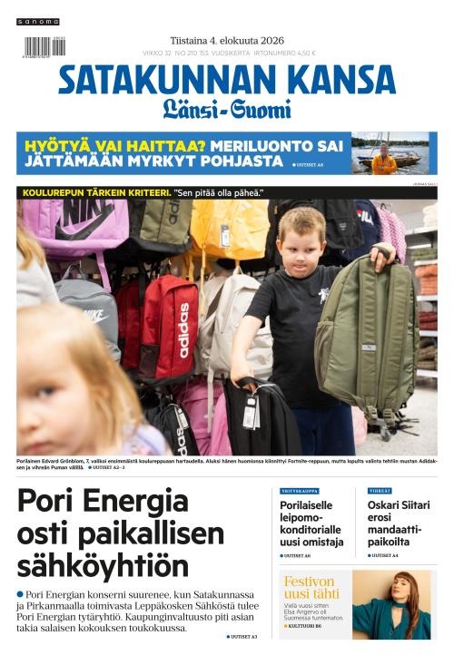 Satakunnan Kansa Länsi-Suomi 4.8.2026