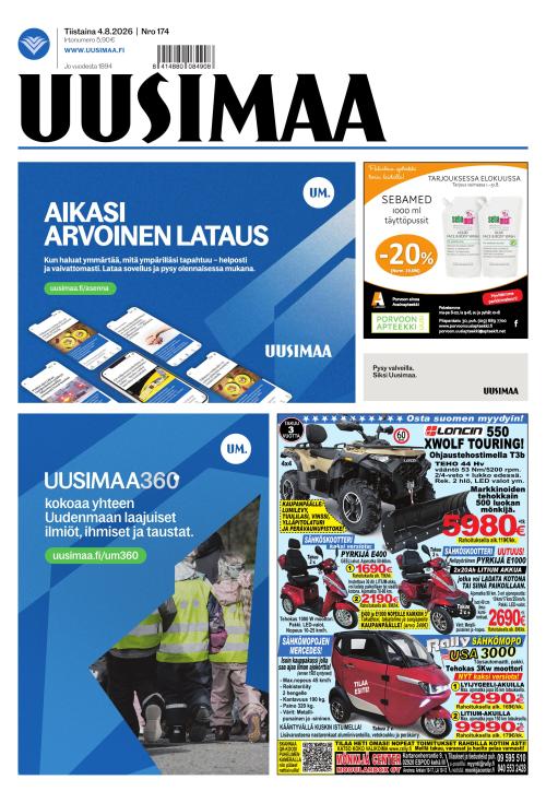 Uusimaa 4.8.2026