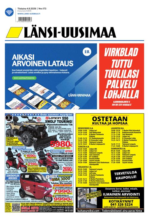 Länsi-Uusimaa 4.8.2026
