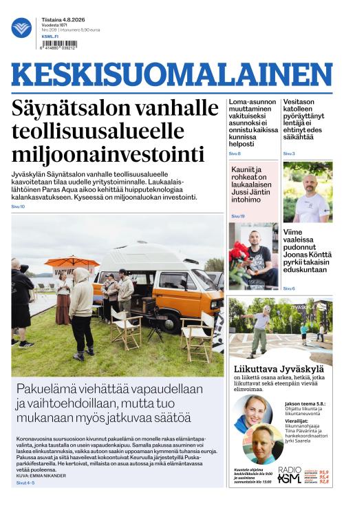 Keskisuomalainen 4.8.2026