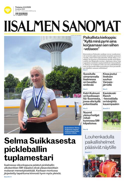 Iisalmen Sanomat 4.8.2026