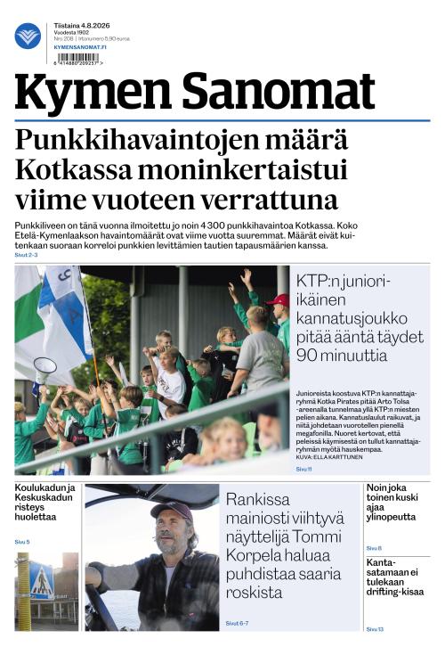 Kymen Sanomat 4.8.2026