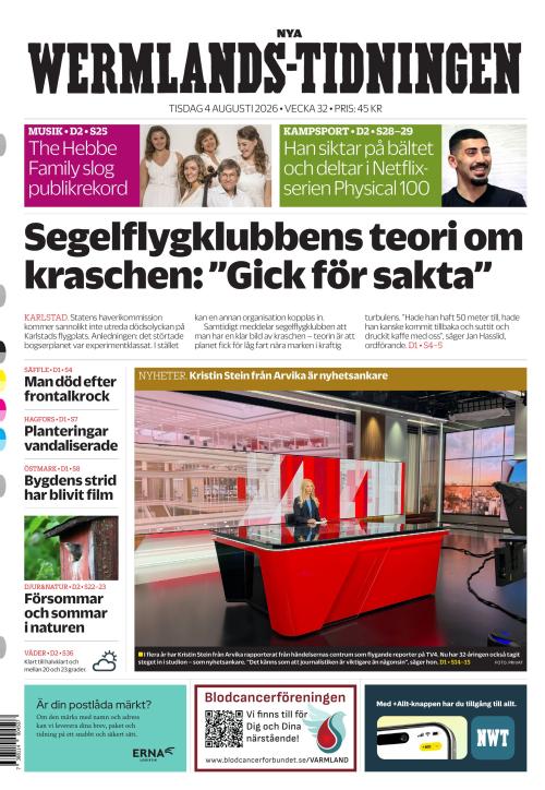 Nya Wermlands-Tidningen 4.8.2026