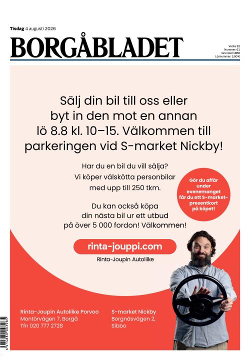 Borgåbladet 4.8.2026