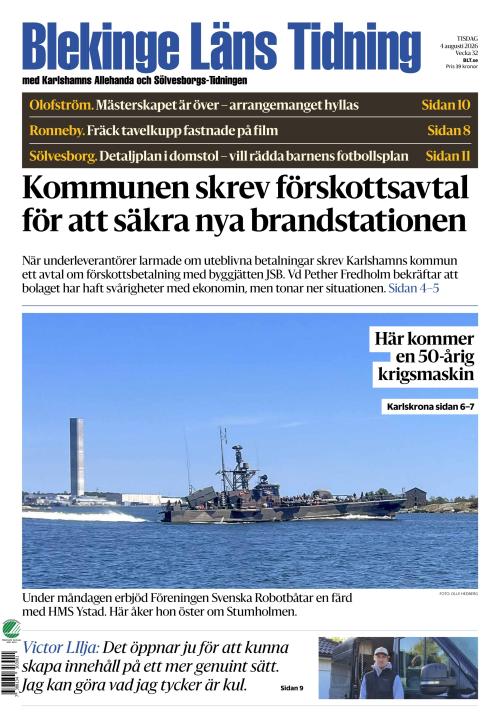 Blekinge Läns Tidning 4.8.2026