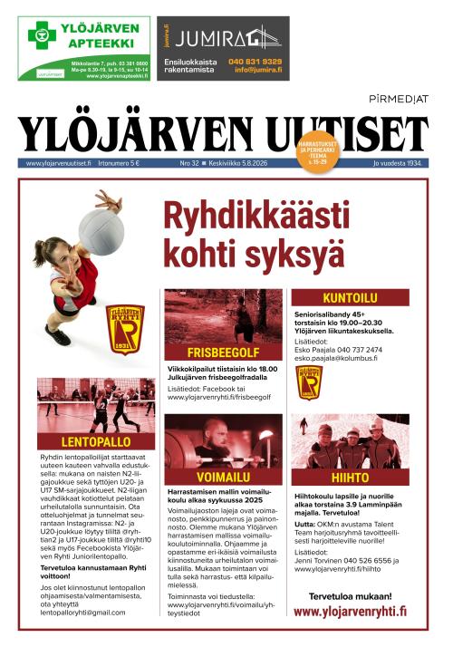 Ylöjärven Uutiset 5.8.2026