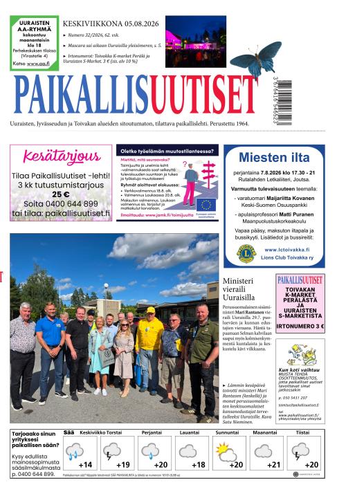 PaikallisUutiset 5.8.2026