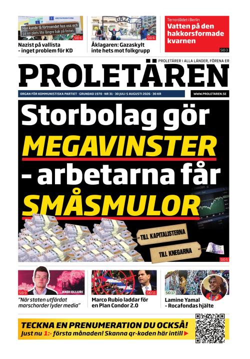 Proletären 30.7.2026