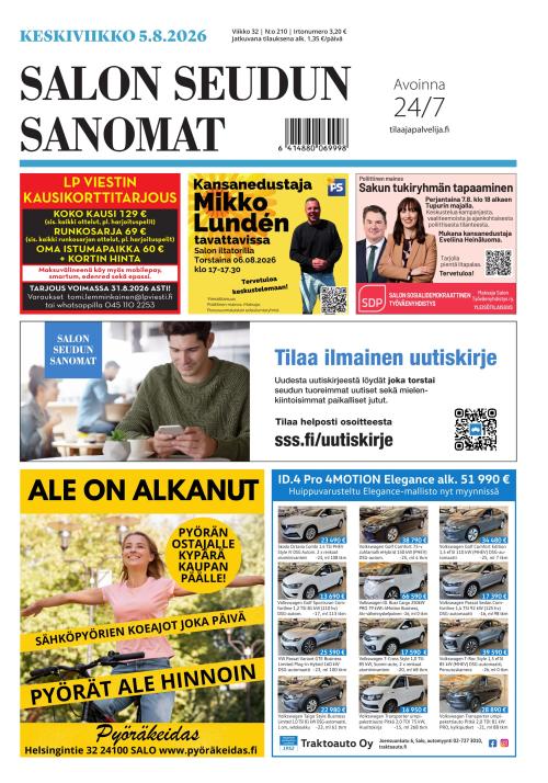 Salon Seudun Sanomat 5.8.2026