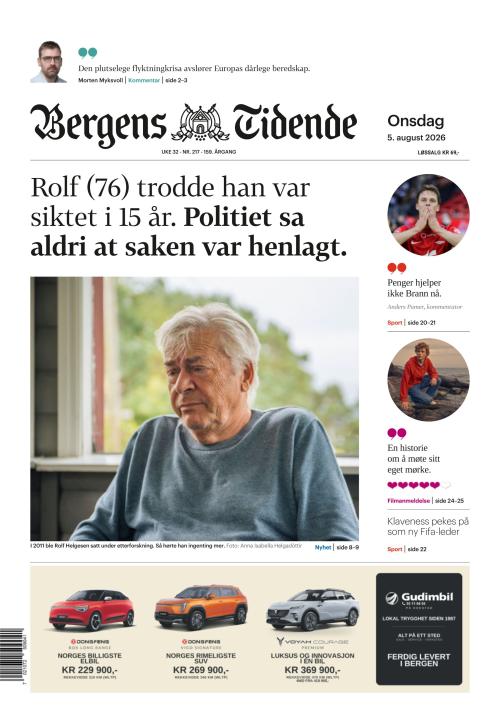 Bergens Tidende 5.8.2026
