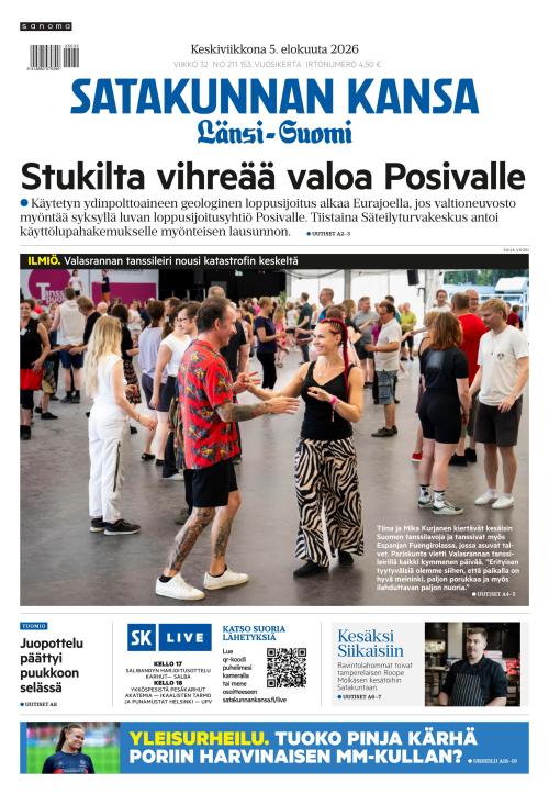 Satakunnan Kansa Länsi-Suomi 5.8.2026