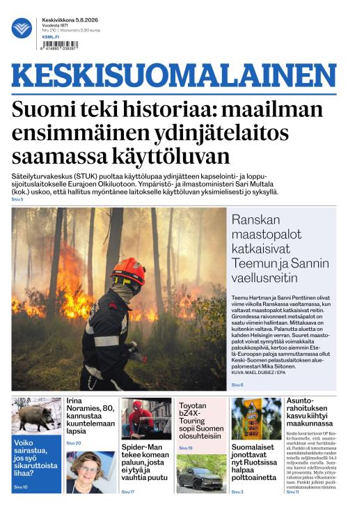 Keskisuomalainen 5.8.2026