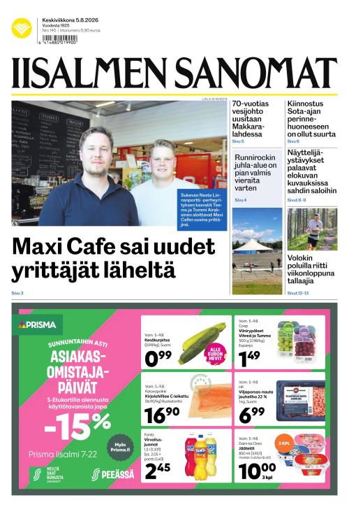 Iisalmen Sanomat 5.8.2026