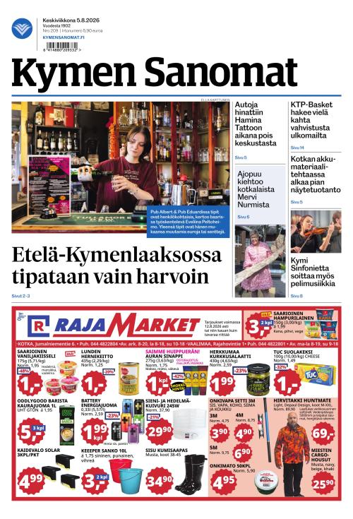 Kymen Sanomat 5.8.2026