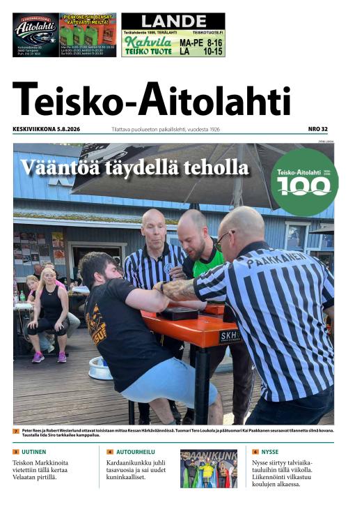 Teisko-Aitolahti 5.8.2026