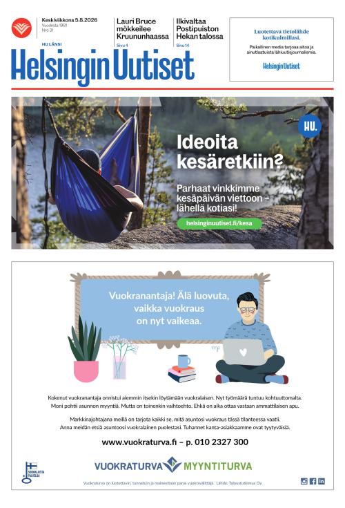 Helsingin Uutiset (Länsi) & Munkin Seutu 5.8.2026