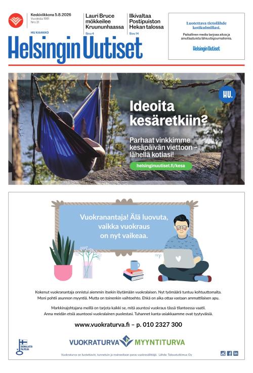 Helsingin Uutiset (Kaakko) & Kallio Lehti 5.8.2026