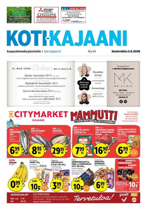 Koti-Kajaani 5.8.2026