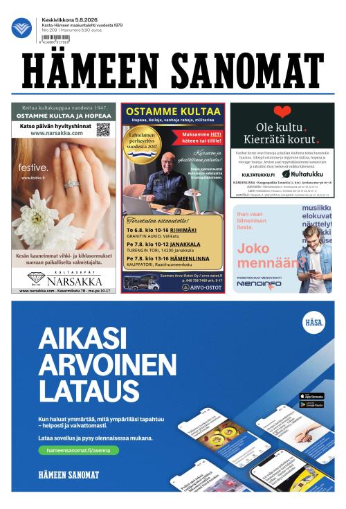 Hämeen Sanomat 5.8.2026