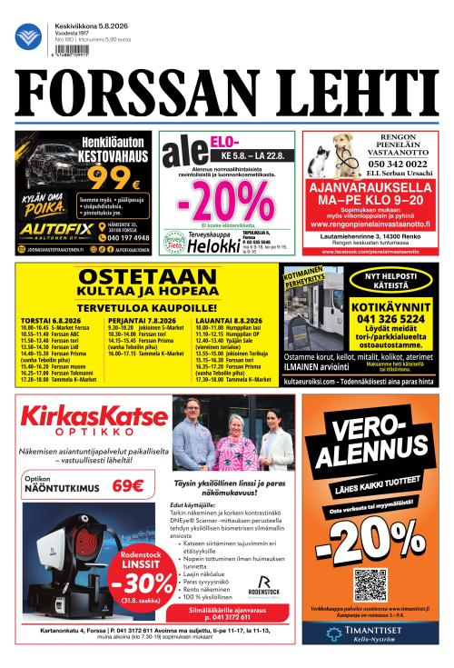 Forssan Lehti 5.8.2026