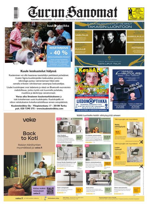 Turun Sanomat 5.8.2026