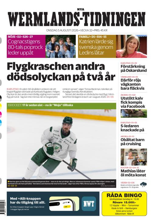 Nya Wermlands-Tidningen 5.8.2026