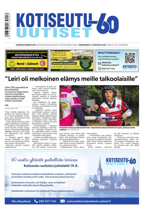Kotiseutu-uutiset 5.8.2026