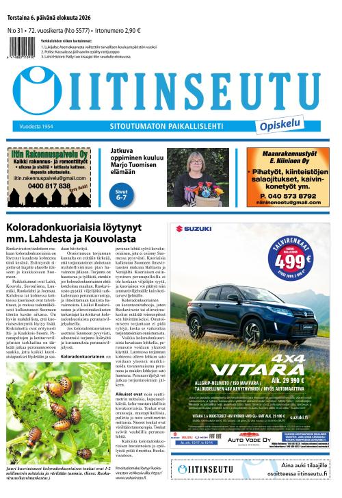 Iitinseutu 6.8.2026