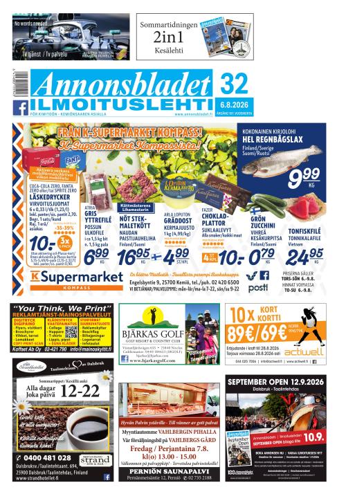 Annonsbladet 6.8.2026