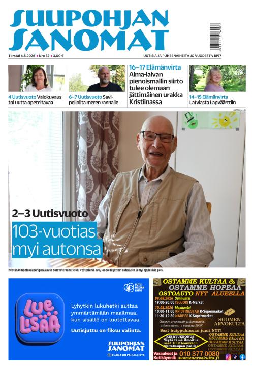 Suupohjan Sanomat 6.8.2026