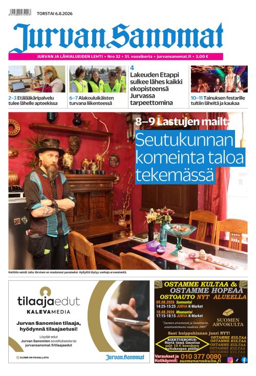 Jurvan Sanomat 6.8.2026