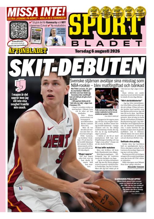 Aftonbladet Sportbladet 6.8.2026