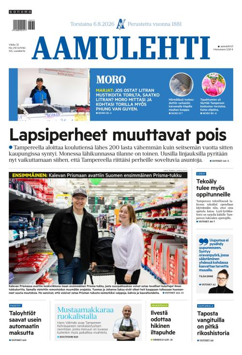 Aamulehti 6.8.2026