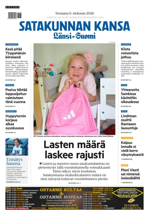 Satakunnan Kansa Länsi-Suomi 6.8.2026