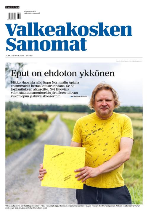 Valkeakosken Sanomat 6.8.2026