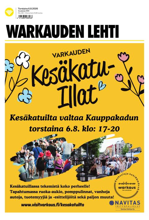 Warkauden Lehti 6.8.2026