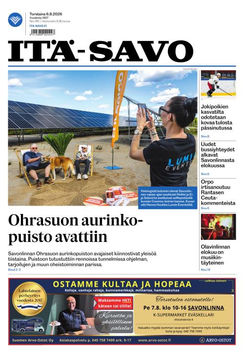 Itä-Savo 6.8.2026