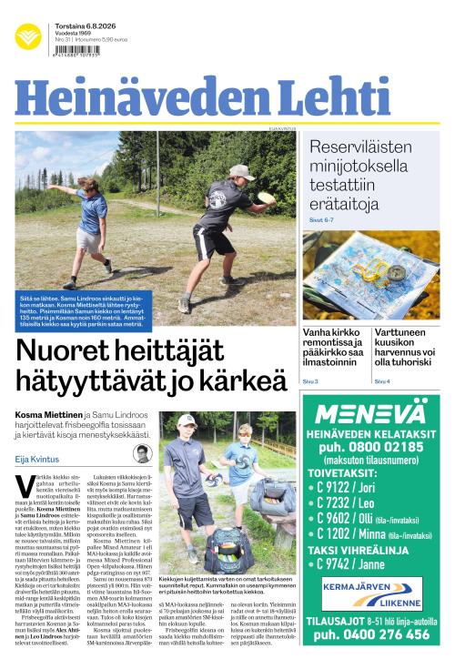 Heinäveden lehti 6.8.2026